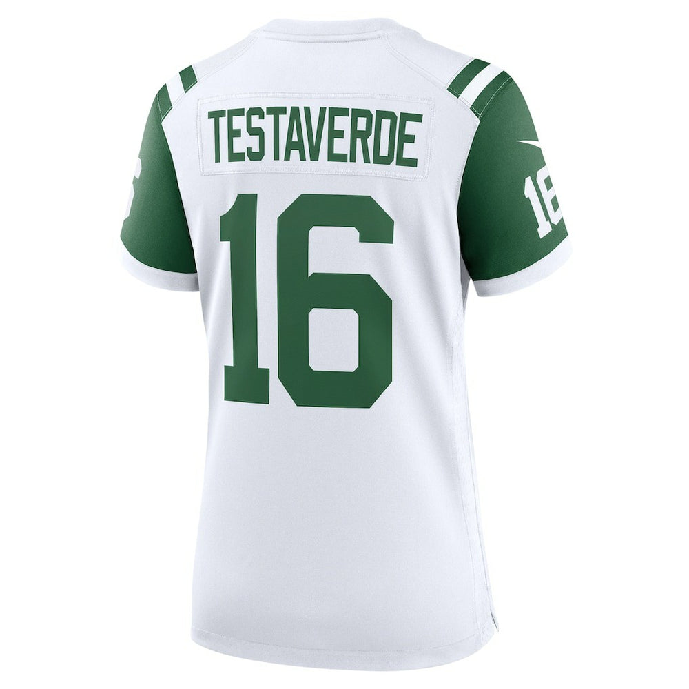 Nike Vinny Testaverde New York Jets Women's Classic Alternate Retired Player Game Jersey White