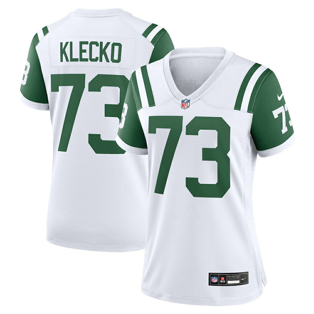 Nike Joe Klecko New York Jets Women's Classic Alternate Retired Player Game Jersey White
