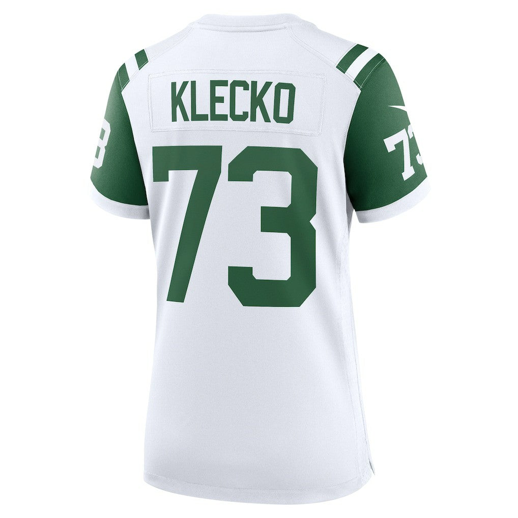 Nike Joe Klecko New York Jets Women's Classic Alternate Retired Player Game Jersey White