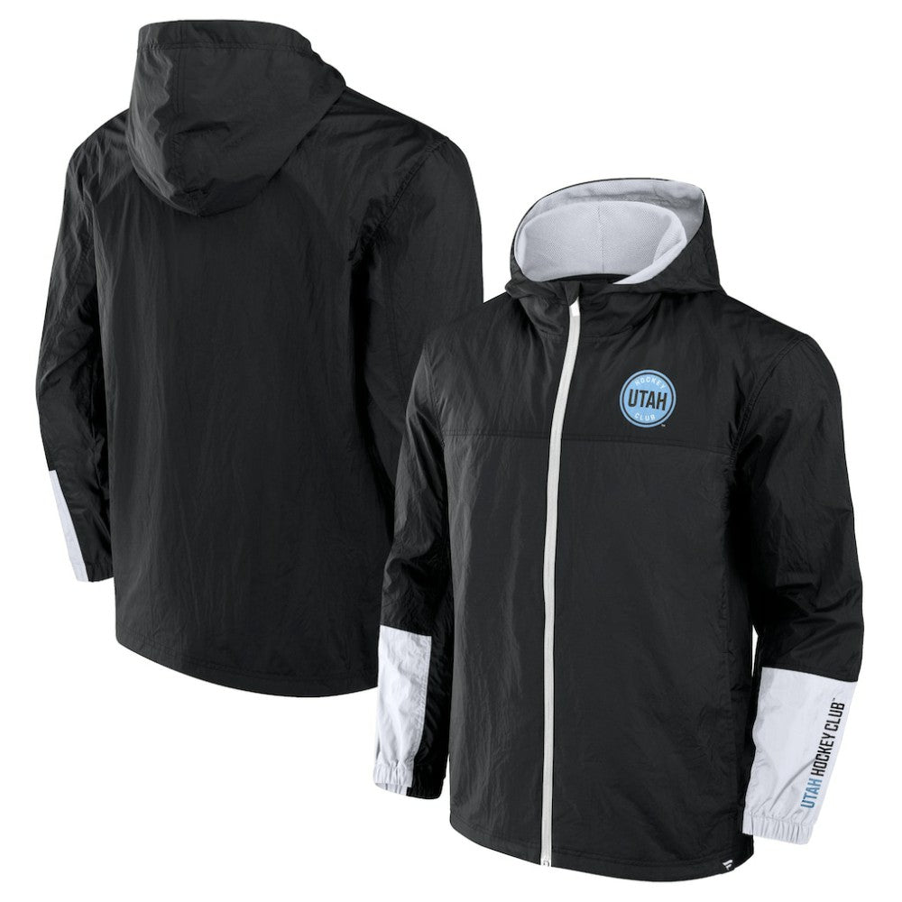 Utah Mammoth Fanatics Crash the Net Full-Zip Hoodie Jacket - Black - NHL 202032883