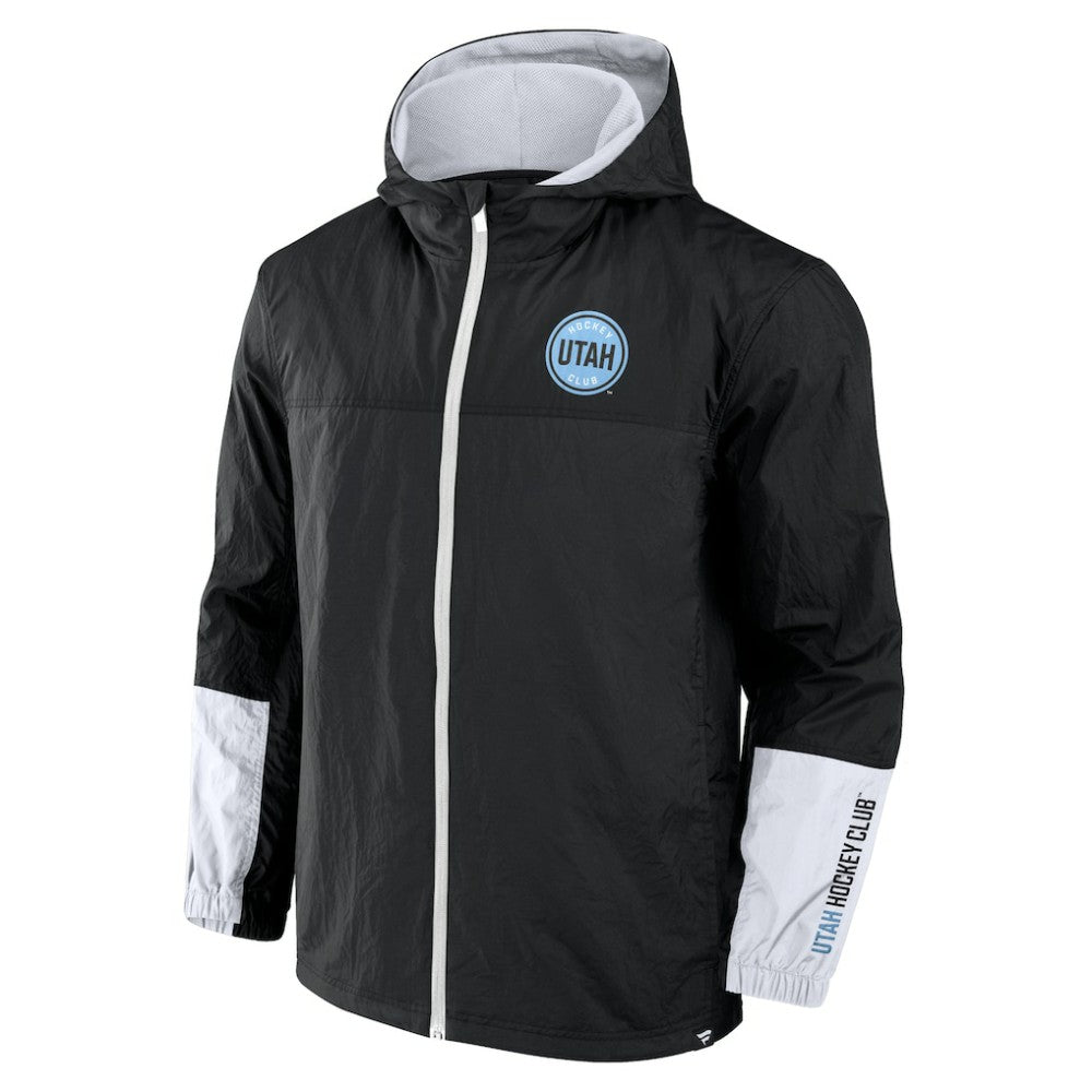 Utah Mammoth Fanatics Crash the Net Full-Zip Hoodie Jacket - Black - NHL 202032883