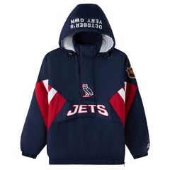 Winnipeg Jets OVO x Starter Half-Zip Hooded Jacket - Navy - NHL 202034617