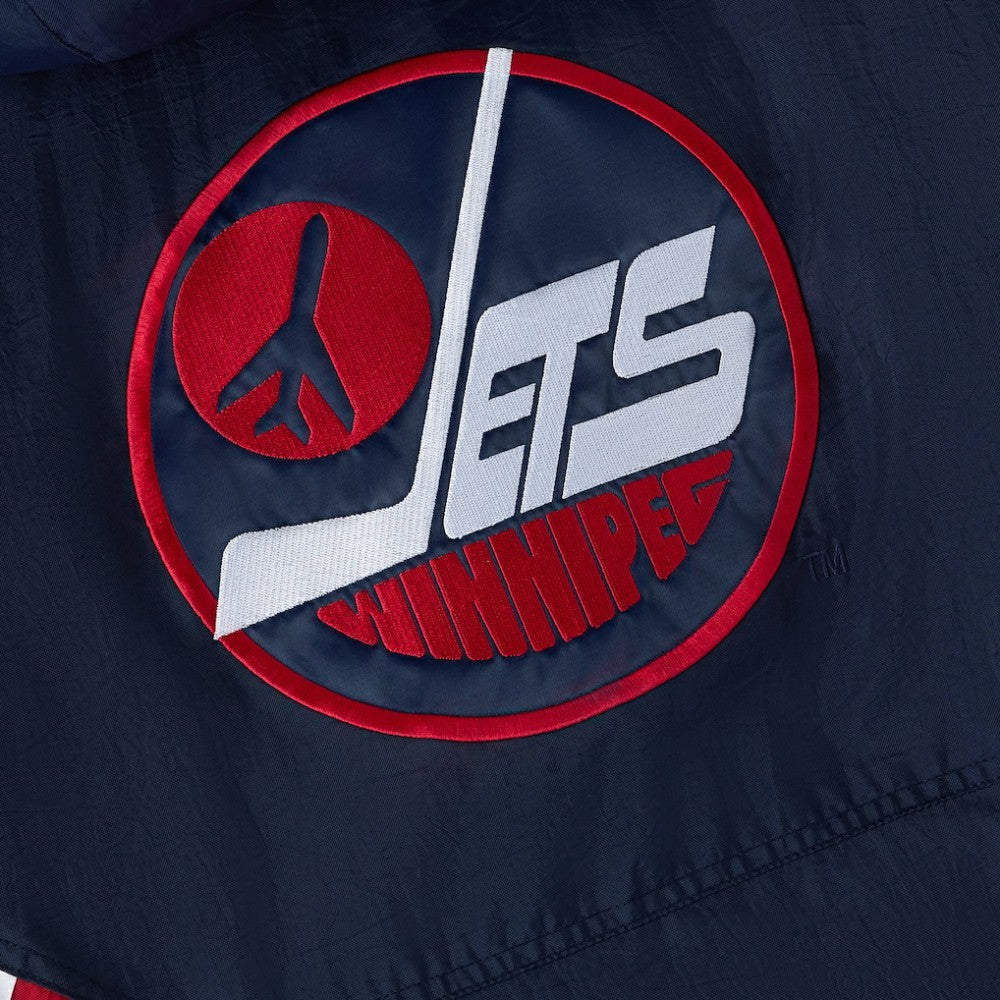 Winnipeg Jets OVO x Starter Half-Zip Hooded Jacket - Navy - NHL 202034617