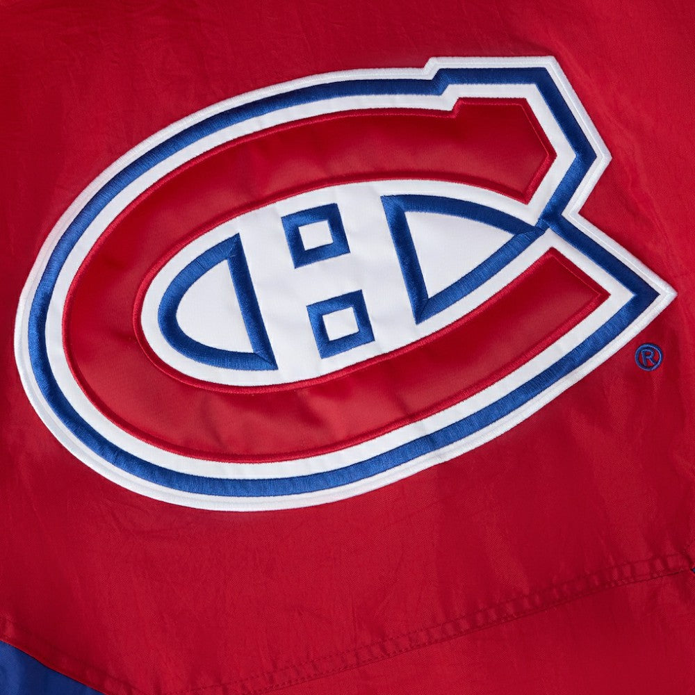 Montreal Canadiens OVO x Starter Half-Zip Hooded Jacket - Red - NHL 202034618