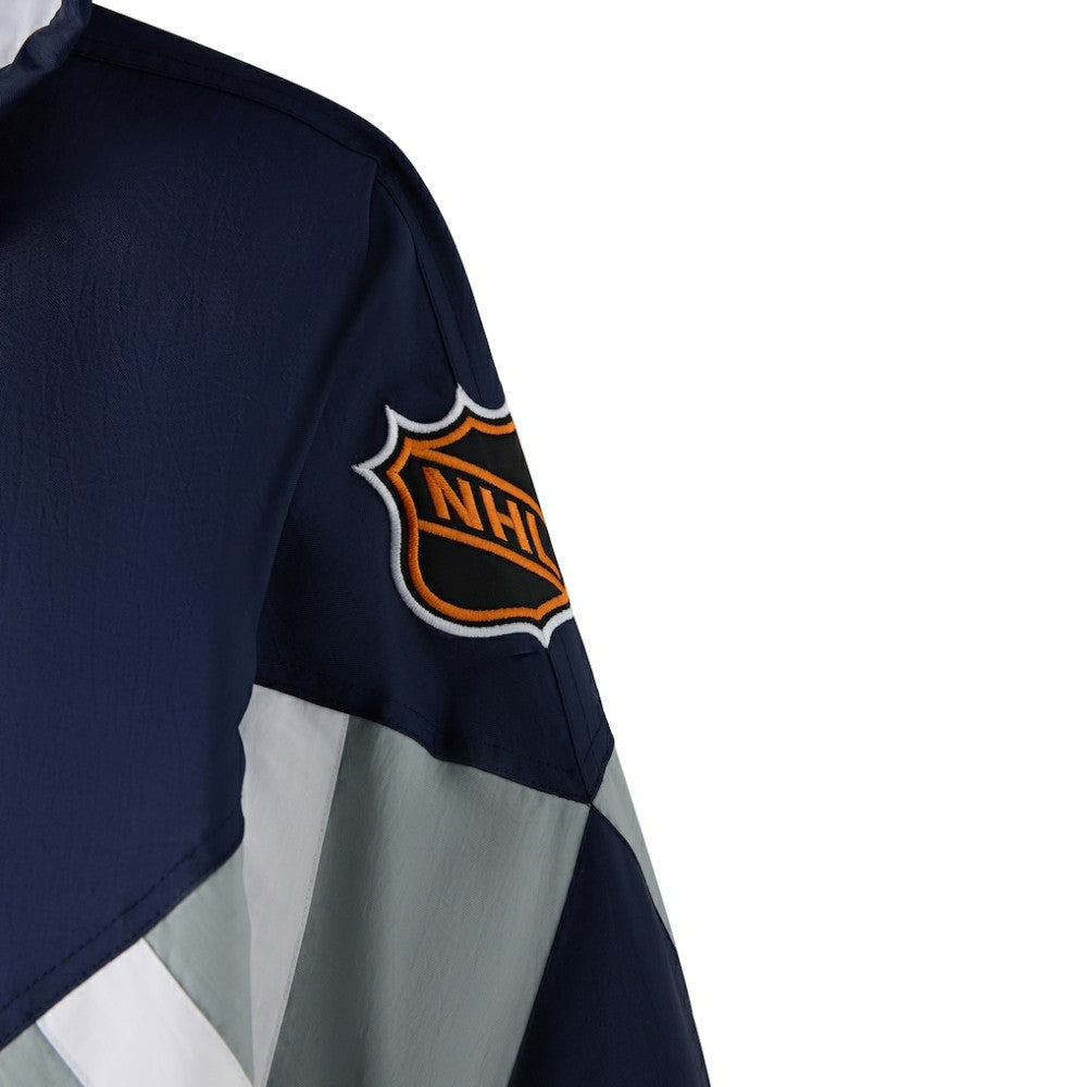 Vancouver Canucks OVO x Starter Half-Zip Hooded Jacket - Blue - NHL 202034621