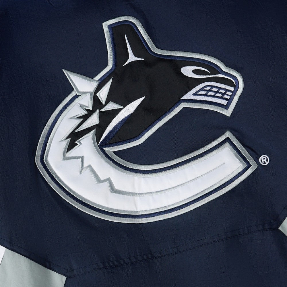 Vancouver Canucks OVO x Starter Half-Zip Hooded Jacket - Blue - NHL 202034621