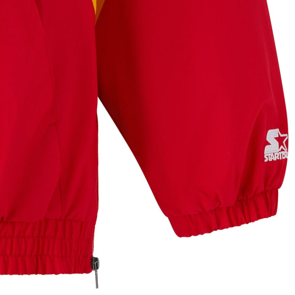 Calgary Flames OVO x Starter Half-Zip Hooded Jacket - Red - NHL 202034623