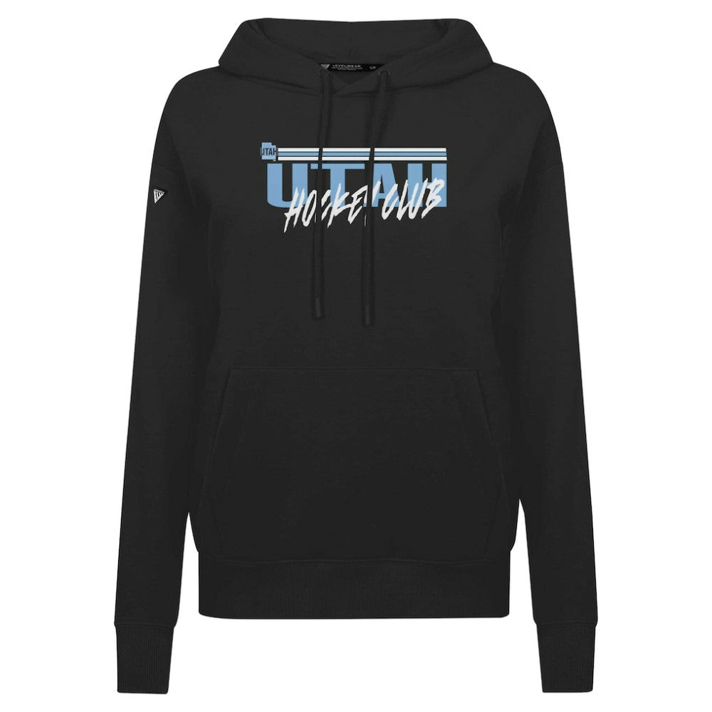 NHL Utah Levelwear Women's Adorn Etched Pullover Hoodie - Black - NHL 202034635