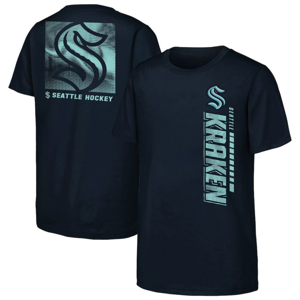 Seattle Kraken Youth Atmosphere T-Shirt - Navy - NHL 202034678