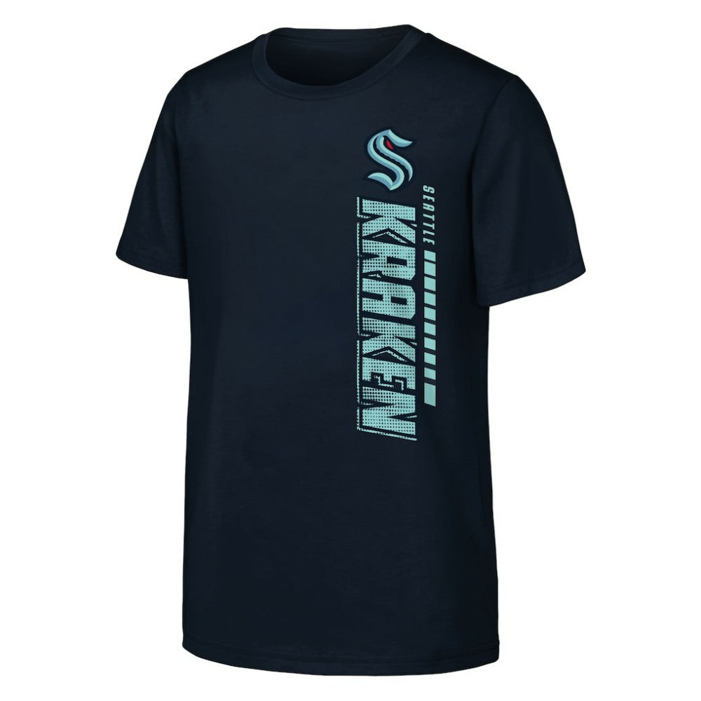 Seattle Kraken Youth Atmosphere T-Shirt - Navy - NHL 202034678