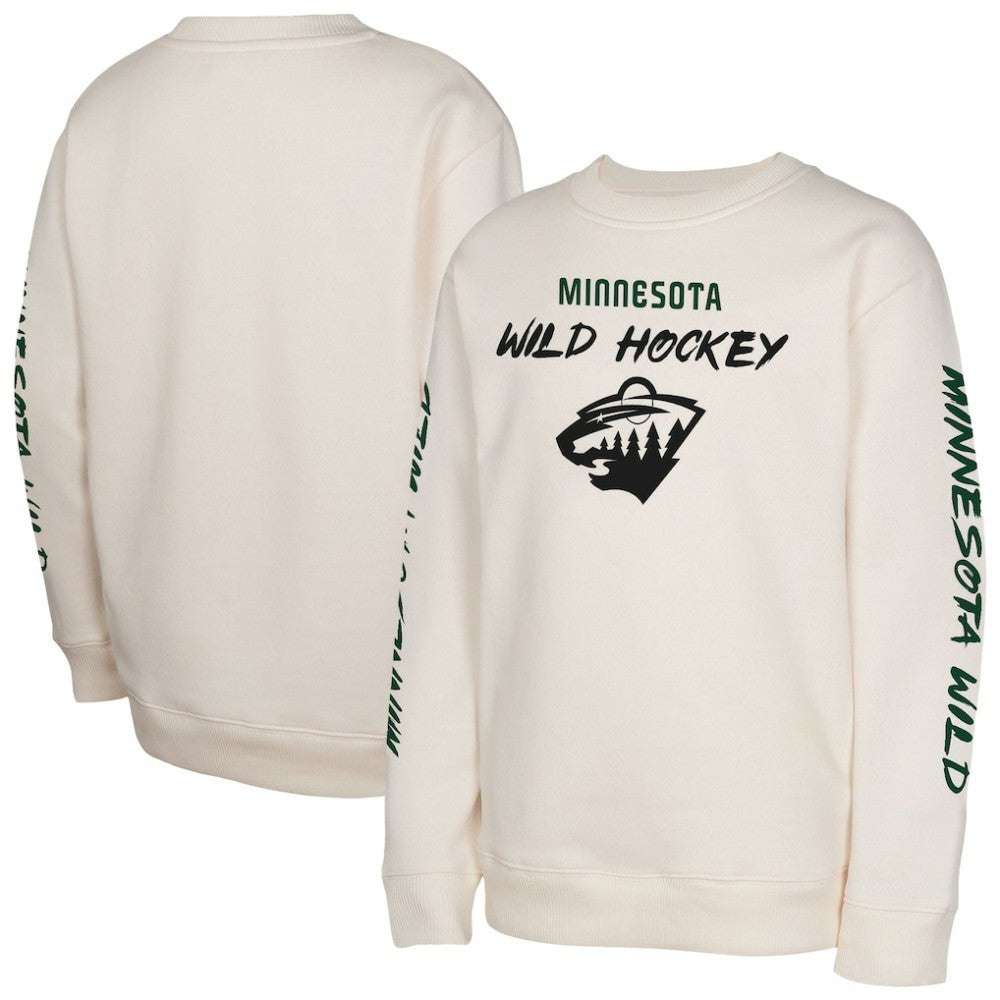 Minnesota Wild Youth Star Power Pullover Sweatshirt - Cream - NHL 202034691