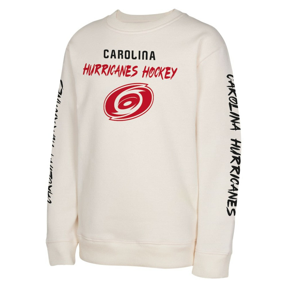 Carolina Hurricanes Youth Star Power Pullover Sweatshirt - Cream - NHL 202034692