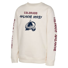 Colorado Avalanche Youth Star Power Pullover Sweatshirt - Cream - NHL 202034693