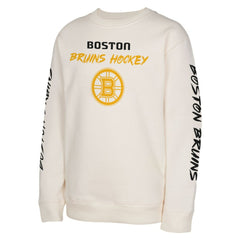 Boston Bruins Youth Star Power Pullover Sweatshirt - Cream - NHL 202034696