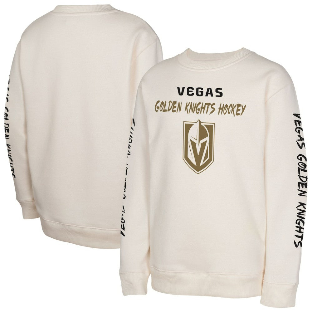 Vegas Golden Knights Youth Star Power Pullover Sweatshirt - Cream - NHL 202034700