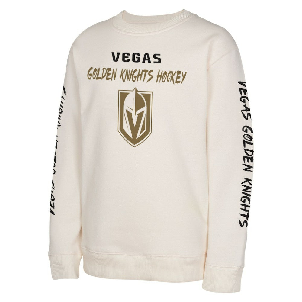 Vegas Golden Knights Youth Star Power Pullover Sweatshirt - Cream - NHL 202034700