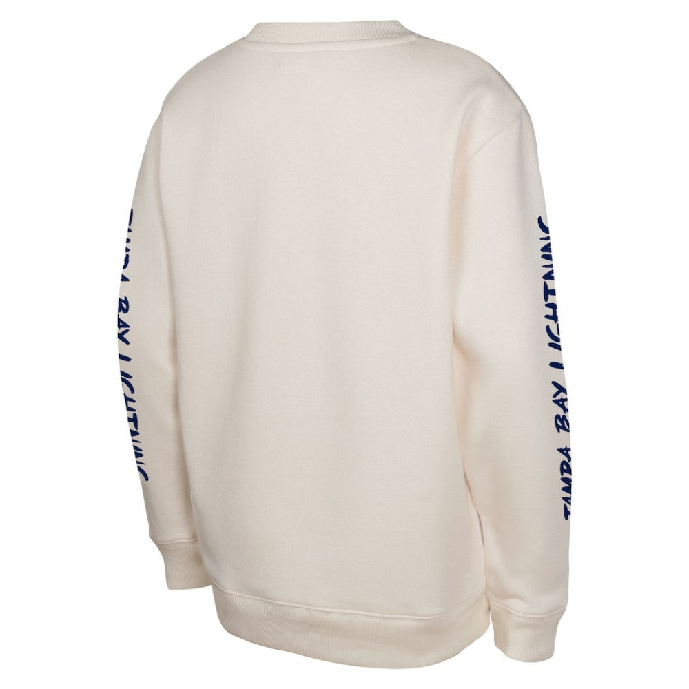 Tampa Bay Lightning Youth Star Power Pullover Sweatshirt - Cream - NHL 202034701