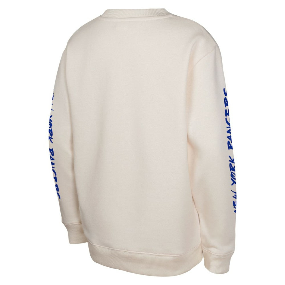 New York Rangers Youth Star Power Pullover Sweatshirt - Cream - NHL 202034703