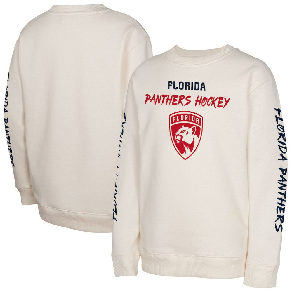 Florida Panthers Youth Star Power Pullover Sweatshirt - Cream - NHL 202034705