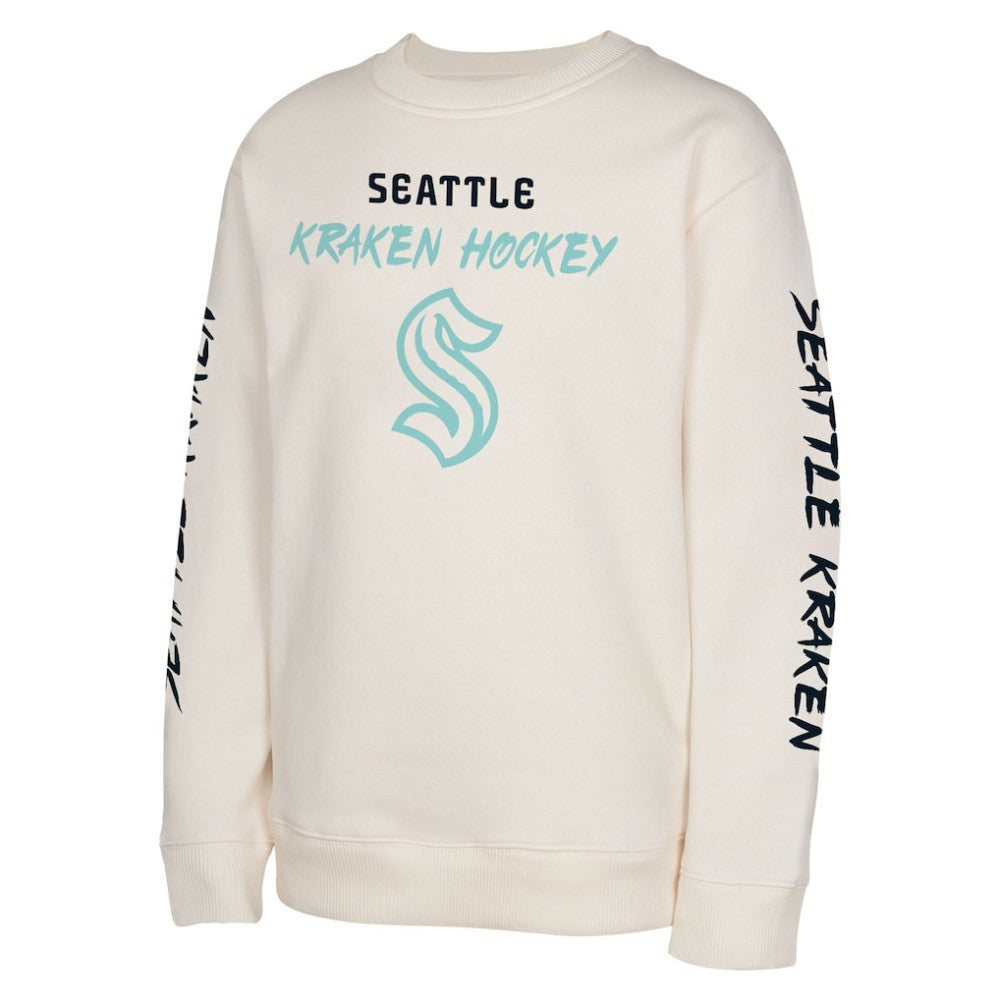 Seattle Kraken Youth Star Power Pullover Sweatshirt - Cream - NHL 202034707