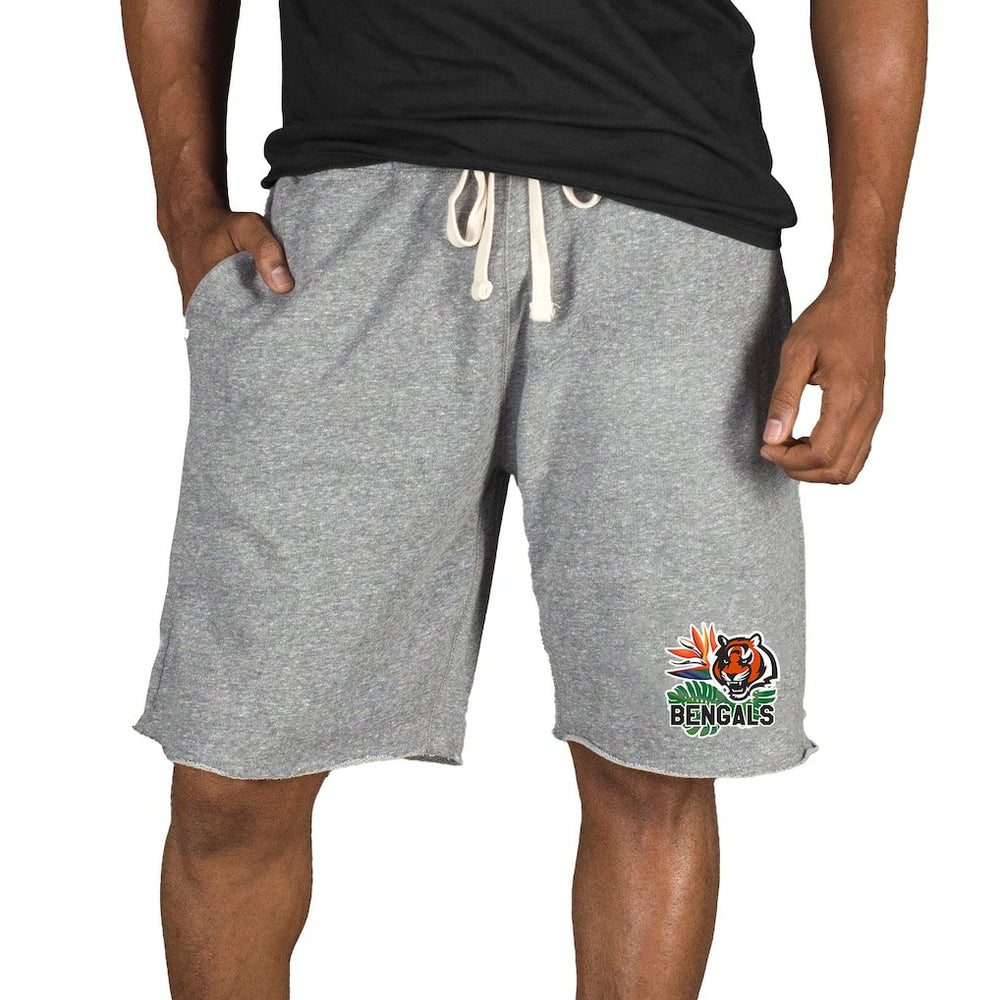 Cincinnati Bengals Concepts Sport Mainstream Tri-Blend Shorts Gray