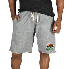 Cincinnati Bengals Concepts Sport Mainstream Tri-Blend Shorts Gray