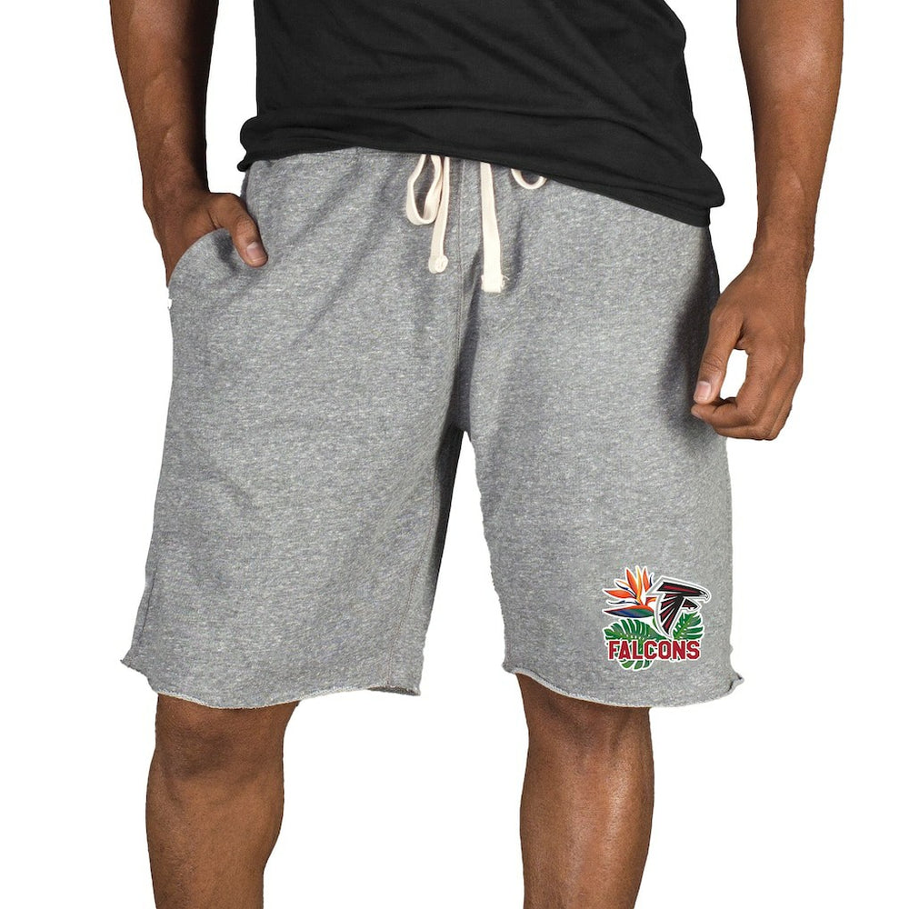 Atlanta Falcons Concepts Sport Mainstream Tri-Blend Shorts Gray