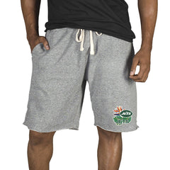New York Jets Concepts Sport Mainstream Tri-Blend Shorts Gray