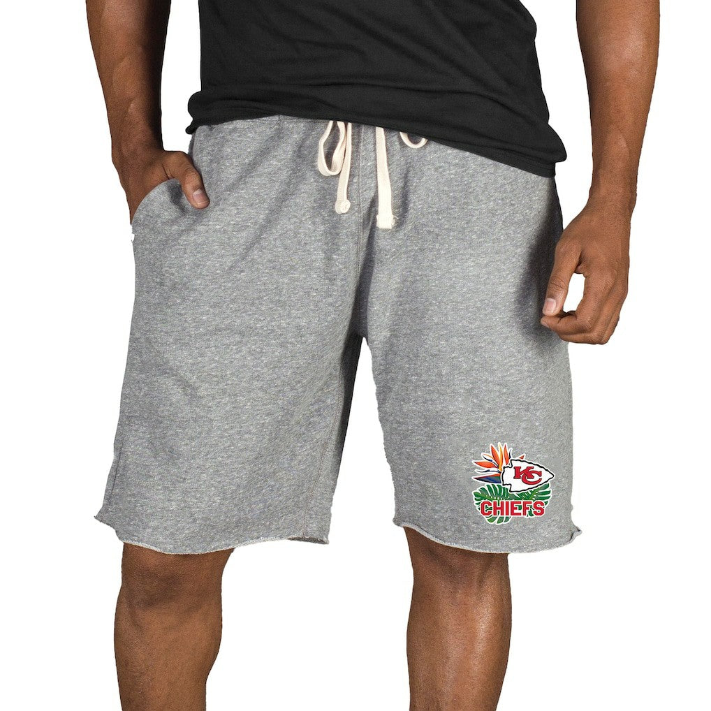 Kansas City Chiefs Concepts Sport Mainstream Tri-Blend Shorts Gray