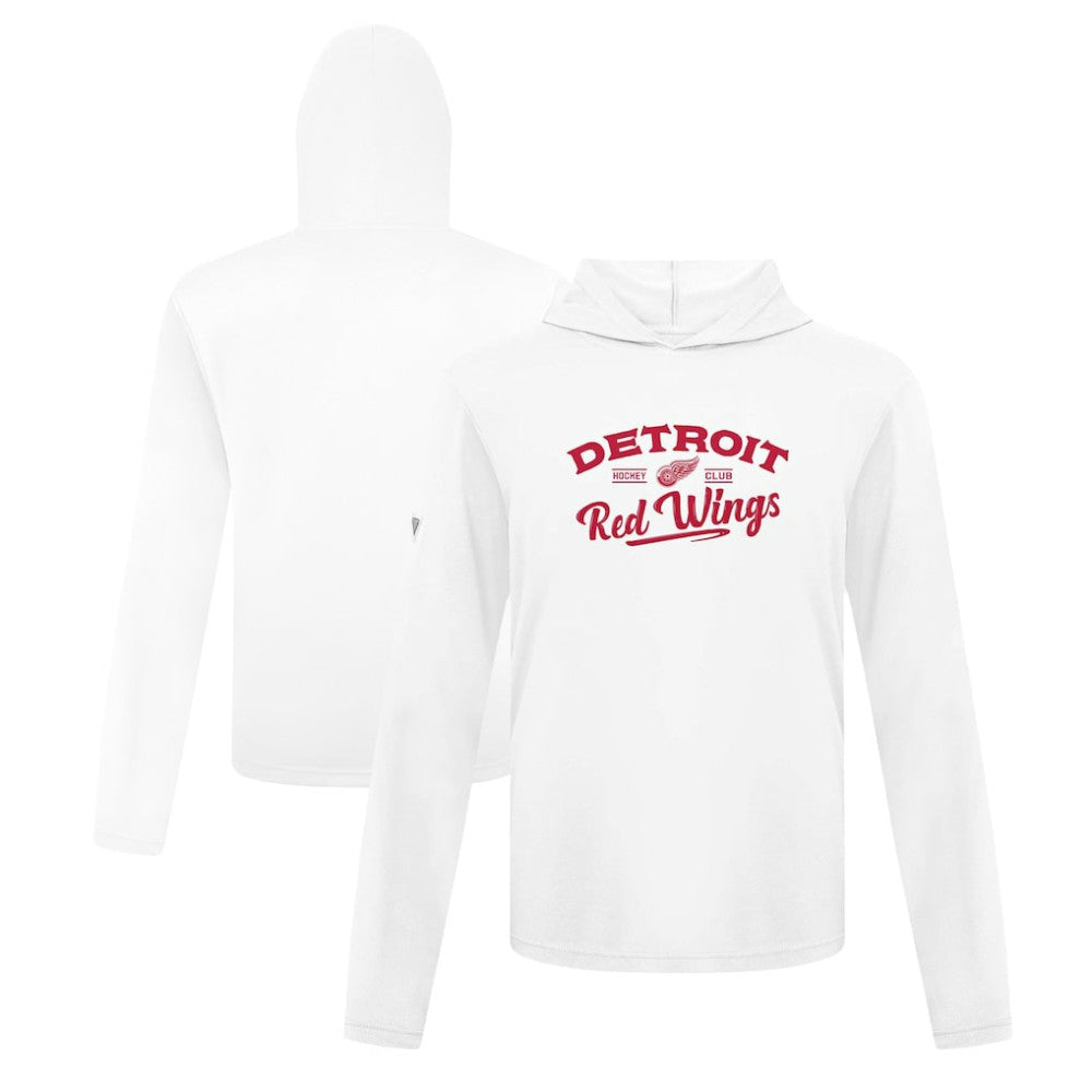 Detroit Red Wings Levelwear Anthem Ice Wall Pullover Hoodie - White - NHL 202038666