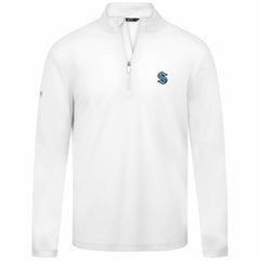 Seattle Kraken Levelwear Heron Insignia Core Quarter-Zip Jacket - White - NHL 202038689