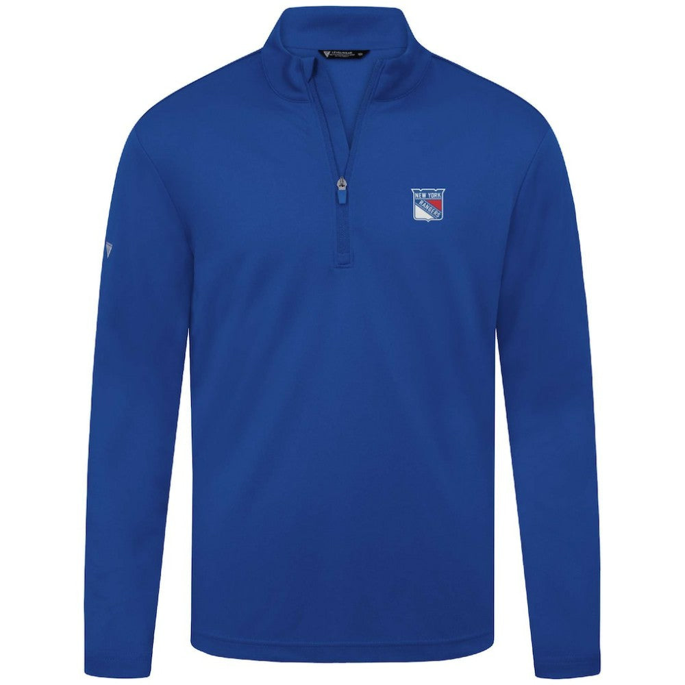 New York Rangers Levelwear Heron Insignia Core Quarter-Zip Jacket - Blue - NHL 202038710
