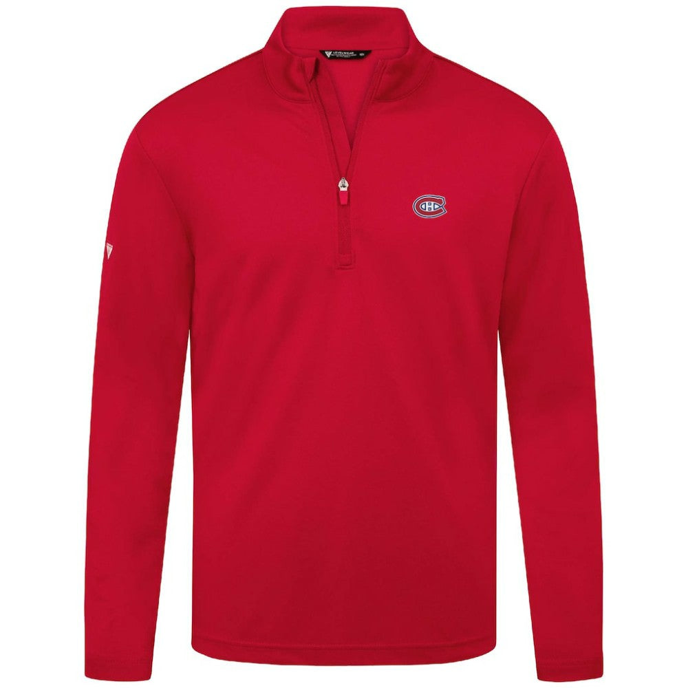 Montreal Canadiens Levelwear Heron Insignia Core Quarter-Zip Jacket - Red - NHL 202038719