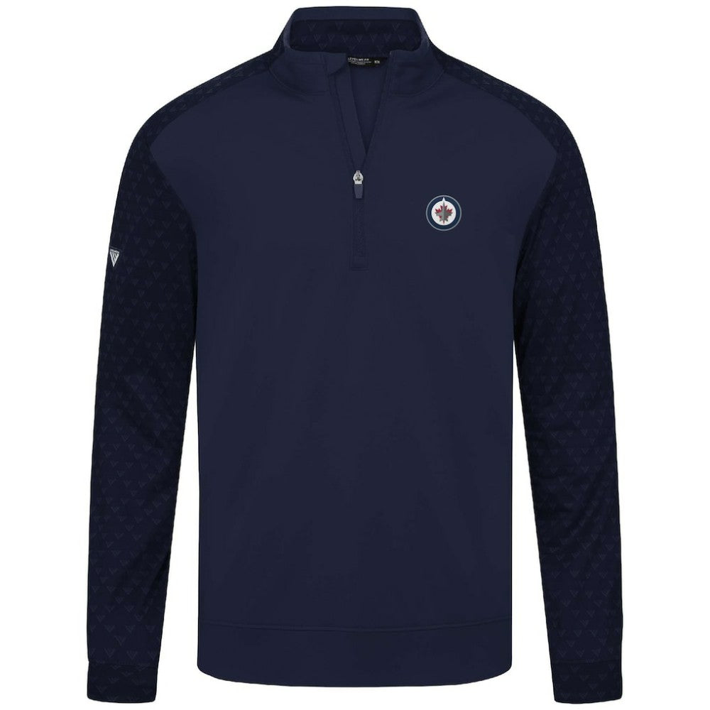 Winnipeg Jets Levelwear Aztec Insignia Core Quarter-Zip Pullover Top - Navy - NHL 202038736