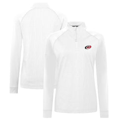 Carolina Hurricanes Levelwear Women's Amethyst Insignia Core Quarter-Zip Jacket - White - NHL 202038760