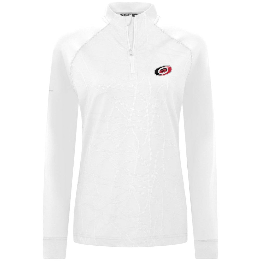 Carolina Hurricanes Levelwear Women's Amethyst Insignia Core Quarter-Zip Jacket - White - NHL 202038760