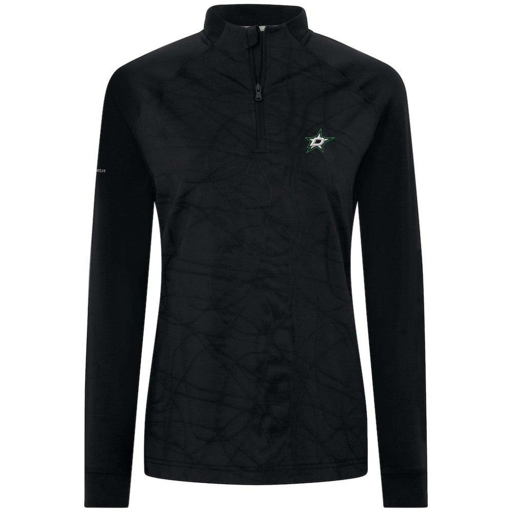 Dallas Stars Levelwear Women's Amethyst Insignia Core Quarter-Zip Jacket - Black - NHL 202038765