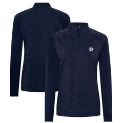 Winnipeg Jets Levelwear Women's Amethyst Insignia Core Quarter-Zip Jacket - Navy - NHL 202038768