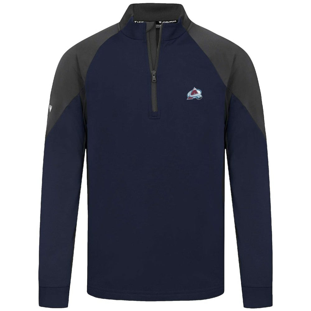 Colorado Avalanche Levelwear Cadet Insignia Core Quarter-Zip Pullover Top - Navy - NHL 202038820