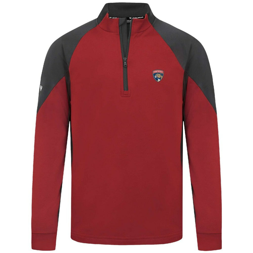 Florida Panthers Levelwear Cadet Insignia Core Quarter-Zip Pullover Top - Red - NHL 202038823
