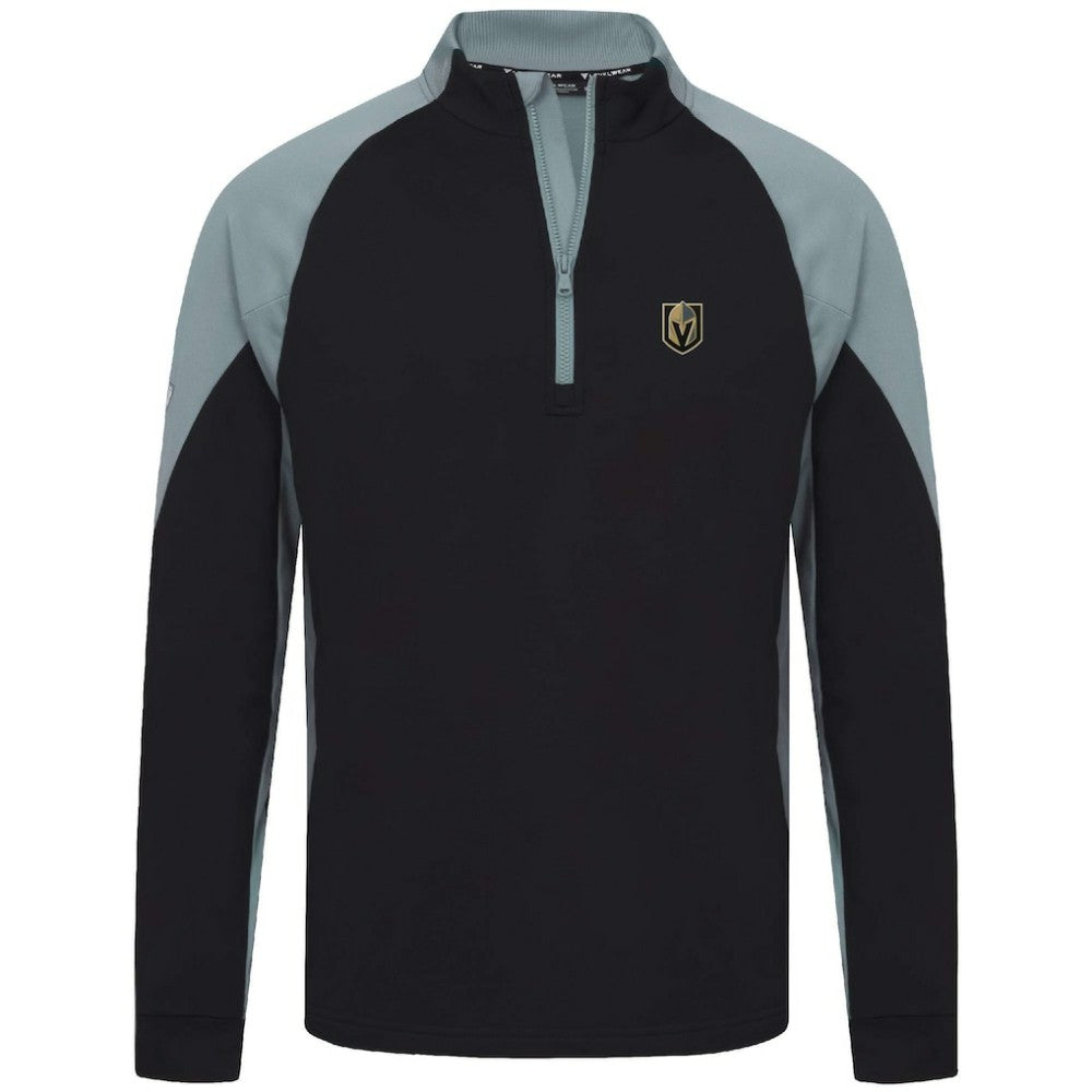 Vegas Golden Knights Levelwear Cadet Insignia Core Quarter-Zip Pullover Top - Black - NHL 202038830
