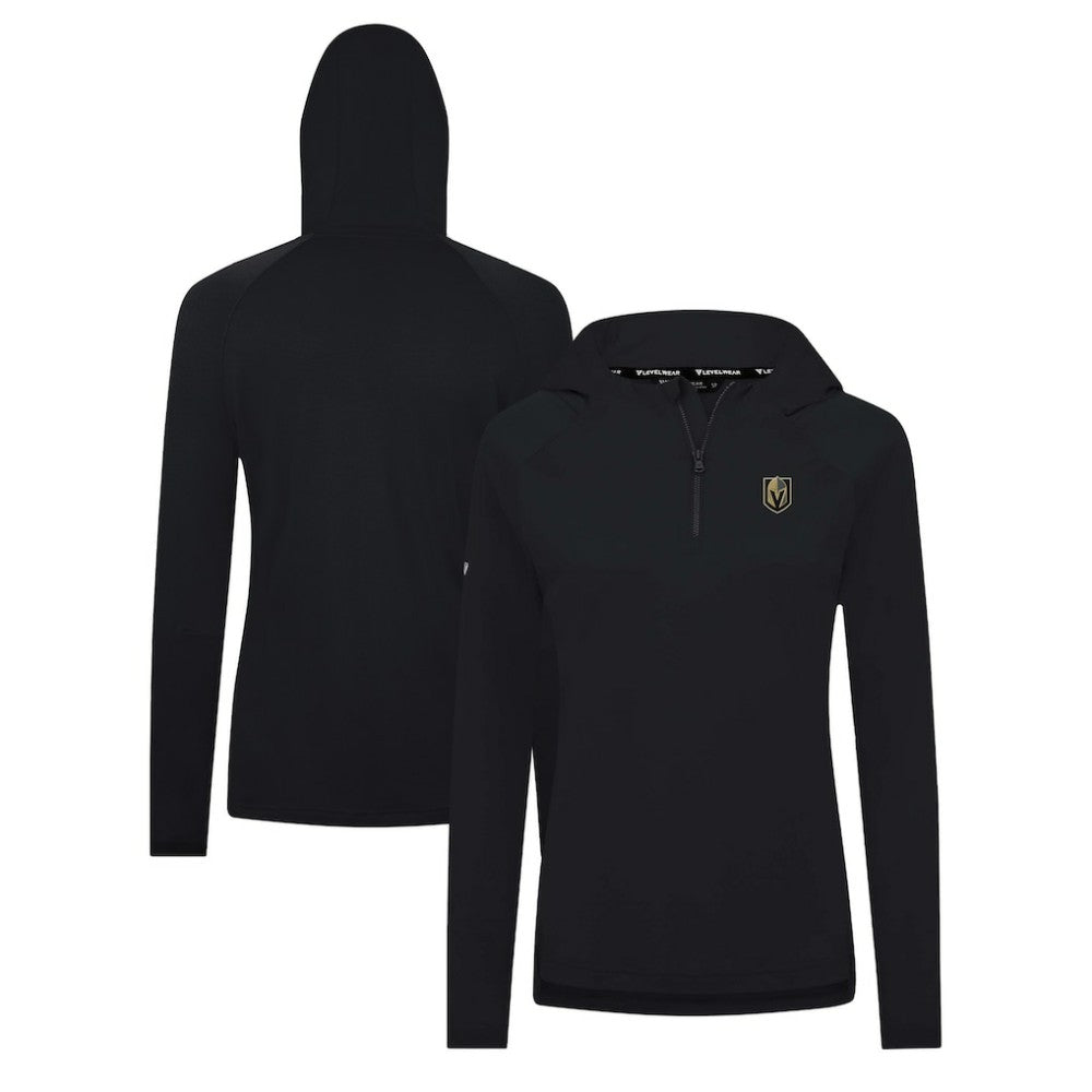 Vegas Golden Knights Levelwear Women's Raven Insignia Core Quarter-Zip Jacket - Black - NHL 202038861