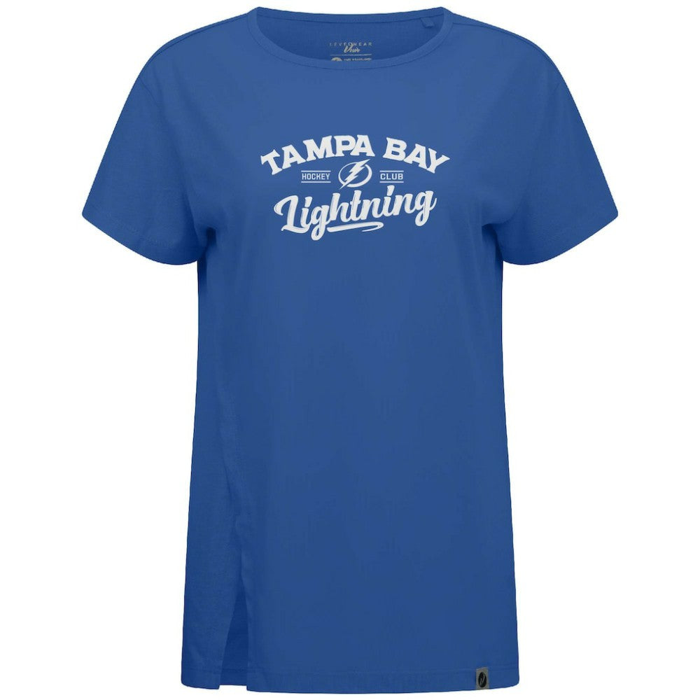Tampa Bay Lightning Levelwear Women's Influx Ice Wall T-Shirt - Blue - NHL 202038884