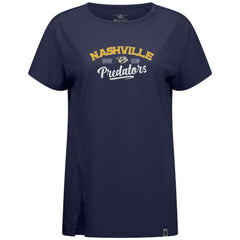 Nashville Predators Levelwear Women's Influx Ice Wall T-Shirt - Navy - NHL 202038887