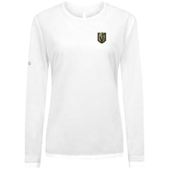 Vegas Golden Knights Levelwear Women's Sequoia Primary Logo Long Sleeve T-Shirt - White - NHL 202038923