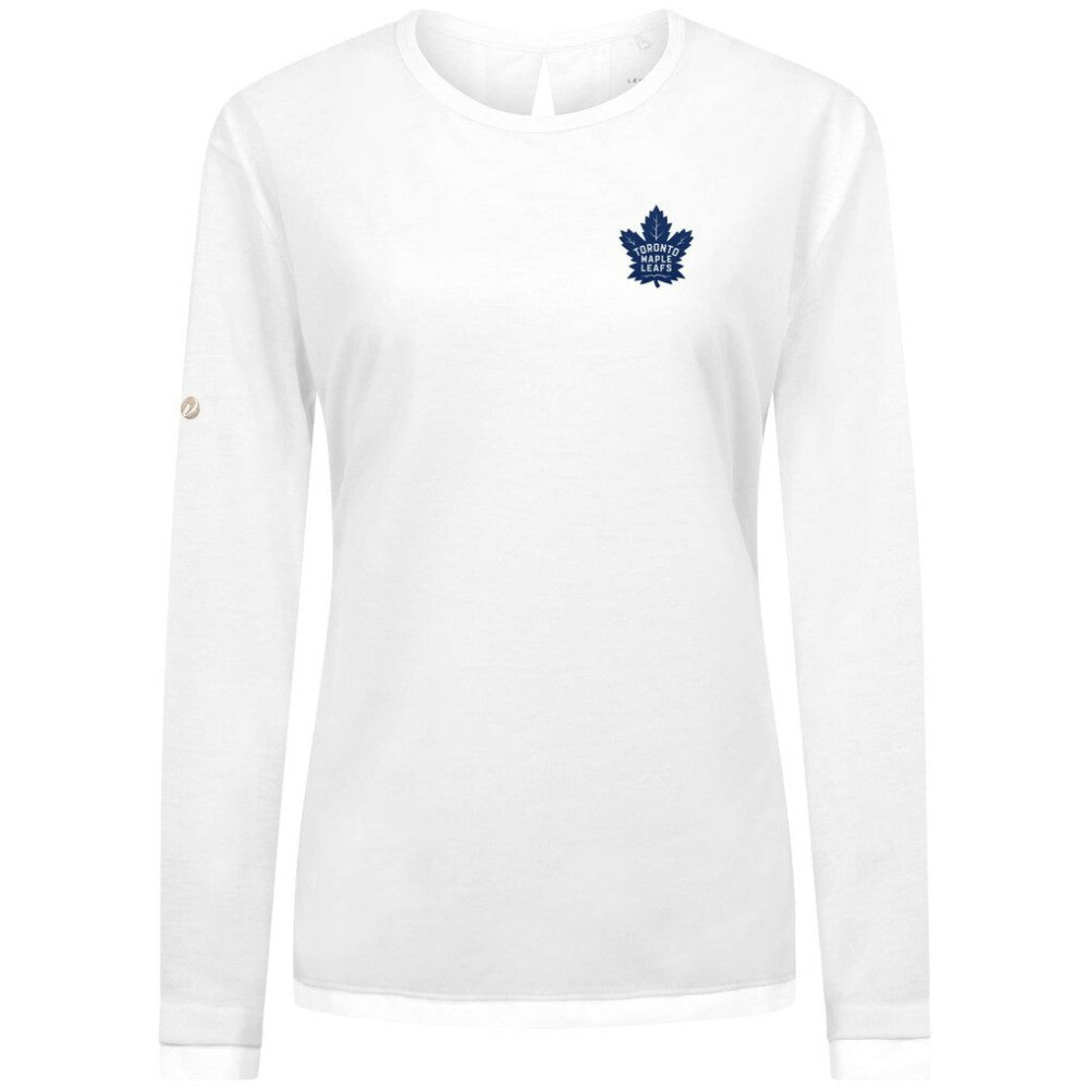 Toronto Maple Leafs Levelwear Women's Sequoia Primary Logo Long Sleeve T-Shirt - White - NHL 202038927