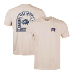 Columbus Blue Jackets Levelwear Richmond Stained Glass T-Shirt - Khaki - NHL 202038971