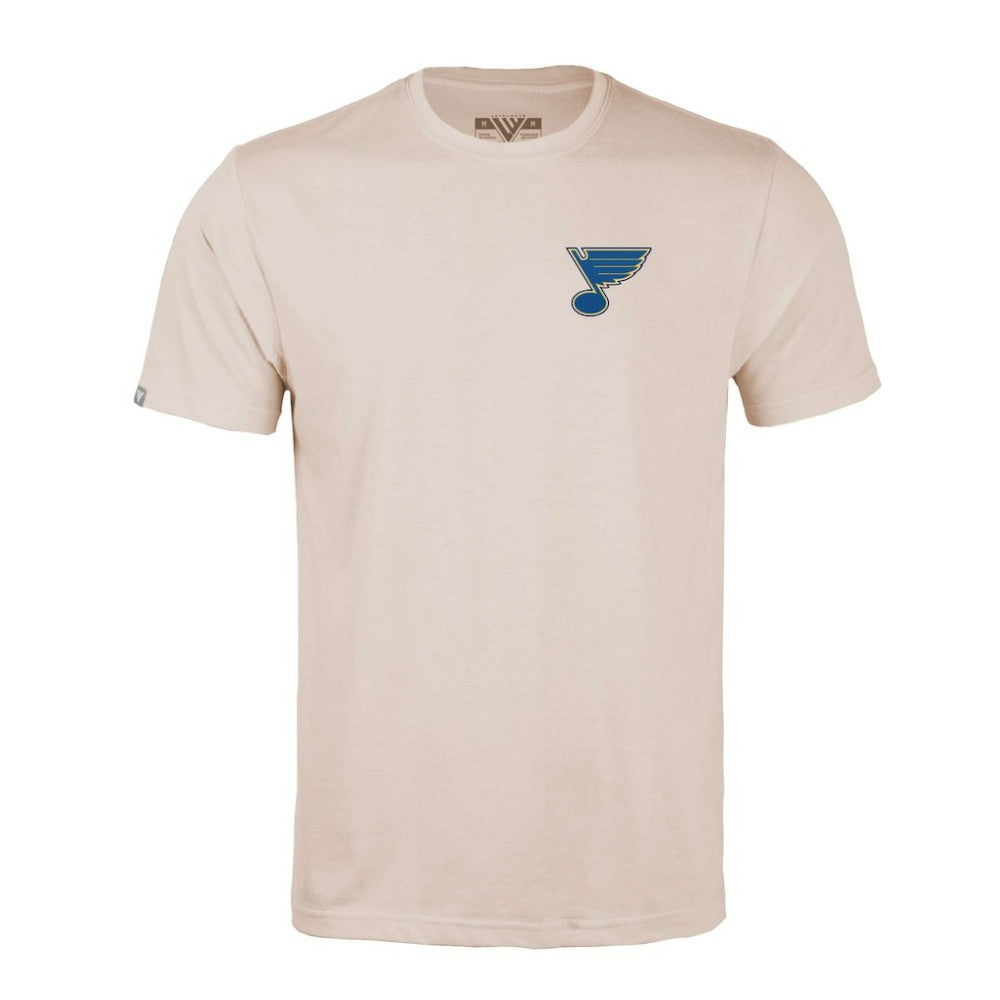 St. Louis Blues Levelwear Richmond Stained Glass T-Shirt - Khaki - NHL 202038973