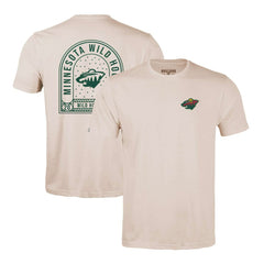 Minnesota Wild Levelwear Richmond Stained Glass T-Shirt - Khaki - NHL 202038975