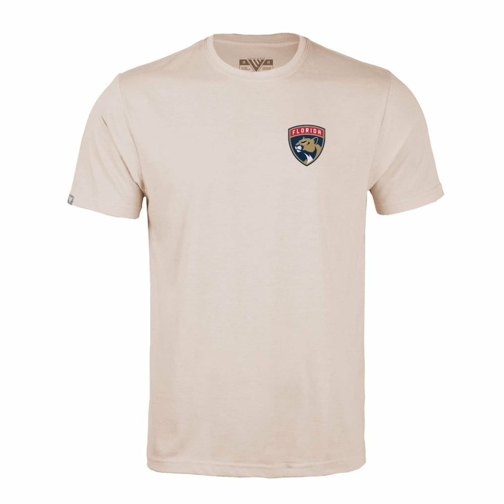 Florida Panthers Levelwear Richmond Stained Glass T-Shirt - Khaki - NHL 202038977